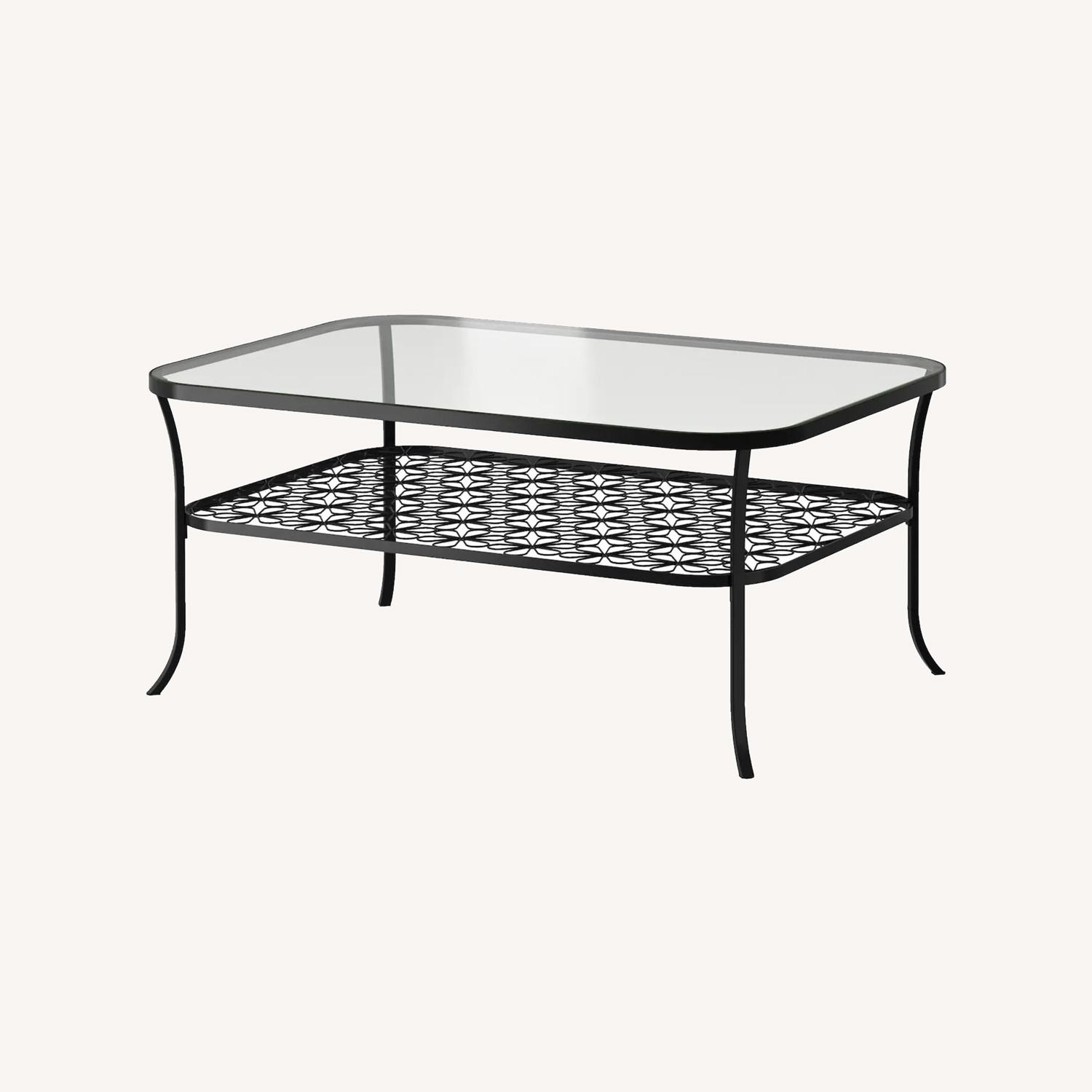 IKEA Coffee Table with Glass Top - image-0