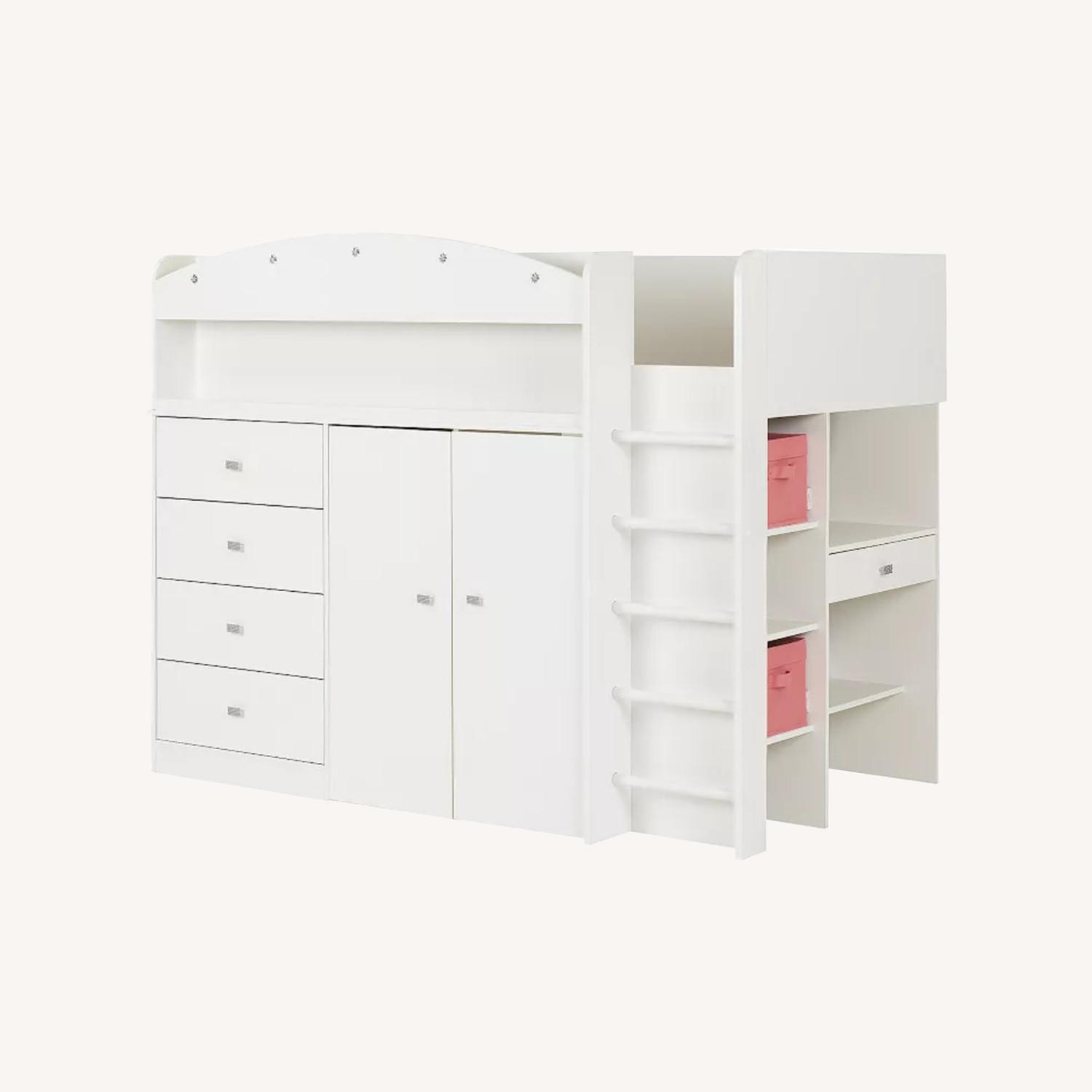 South Tiara Loft Bed with Desk - image-0