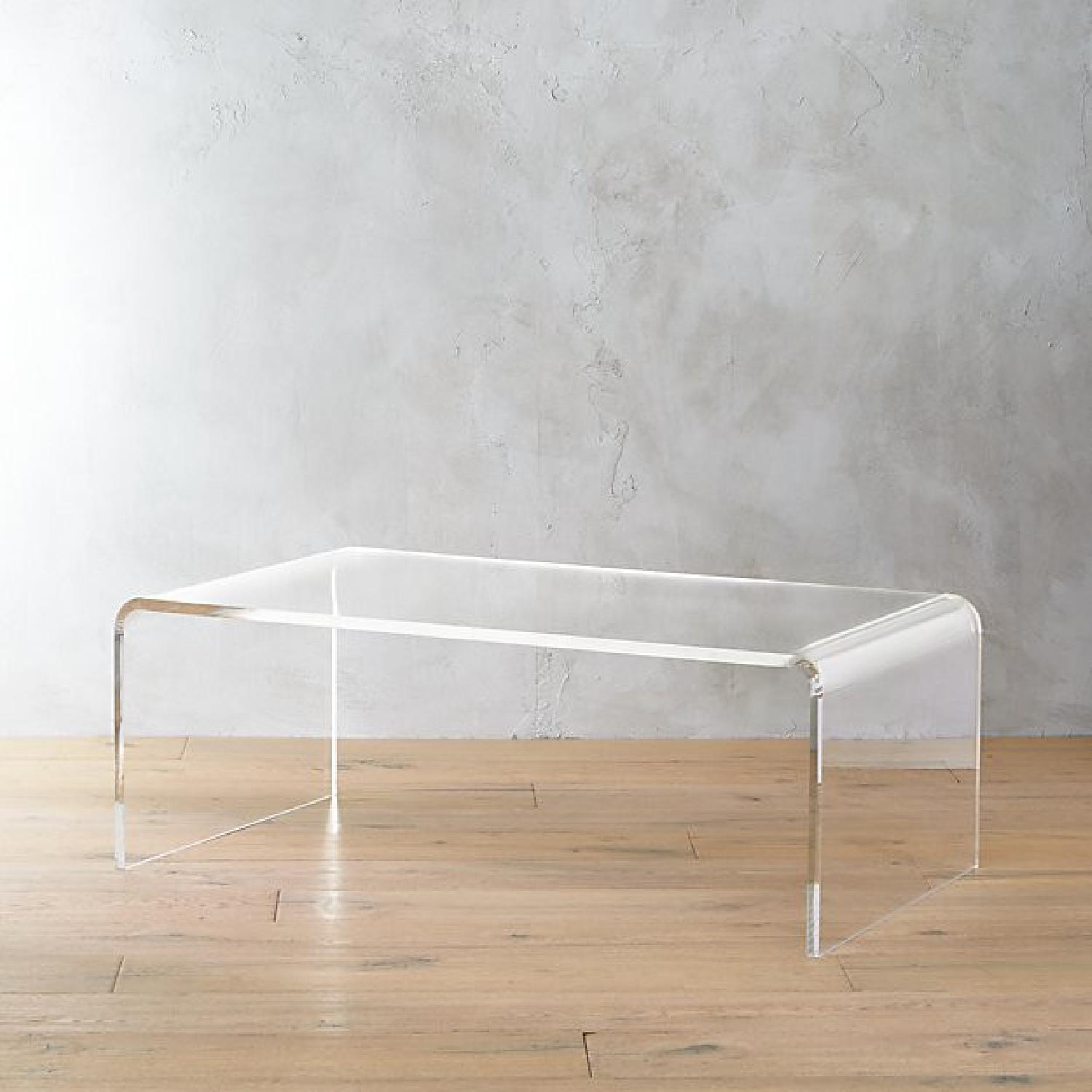 CB2 Peekaboo Acrylic Tall Coffee Table - image-1