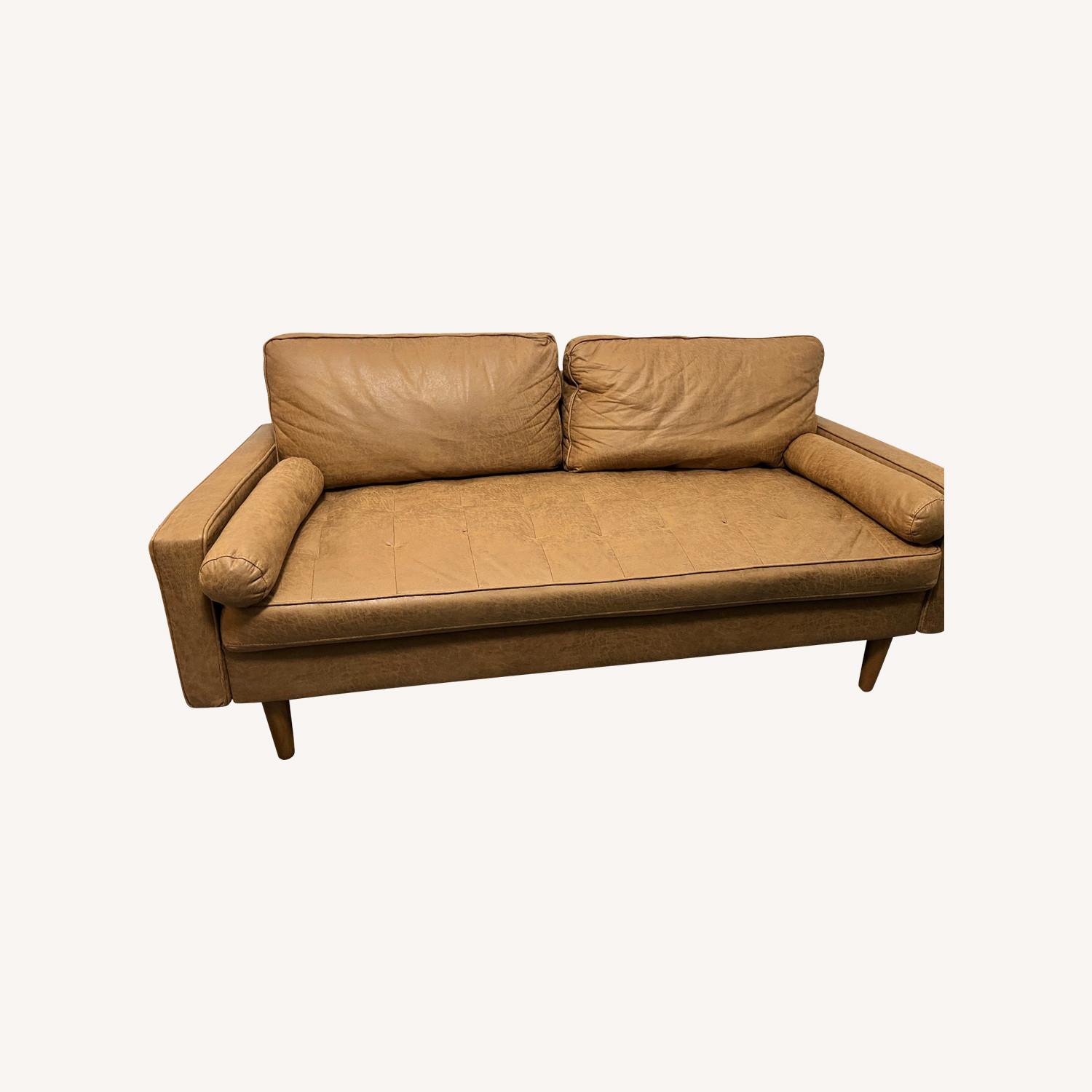 Mid-Century Modern Loveseat - AptDeco