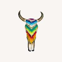 Evoke AUTHENTIC SKULL - FEATHERS