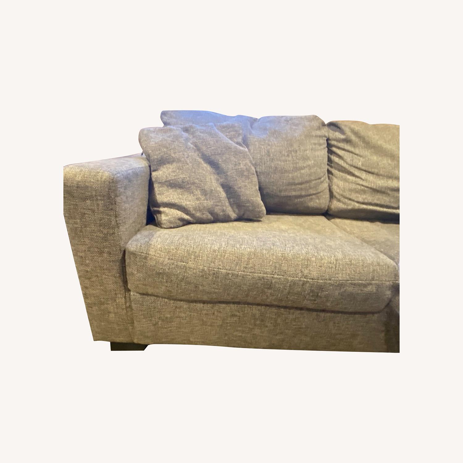 Ashley Furniture Gray Fabric Sleeper Sofa - image-0