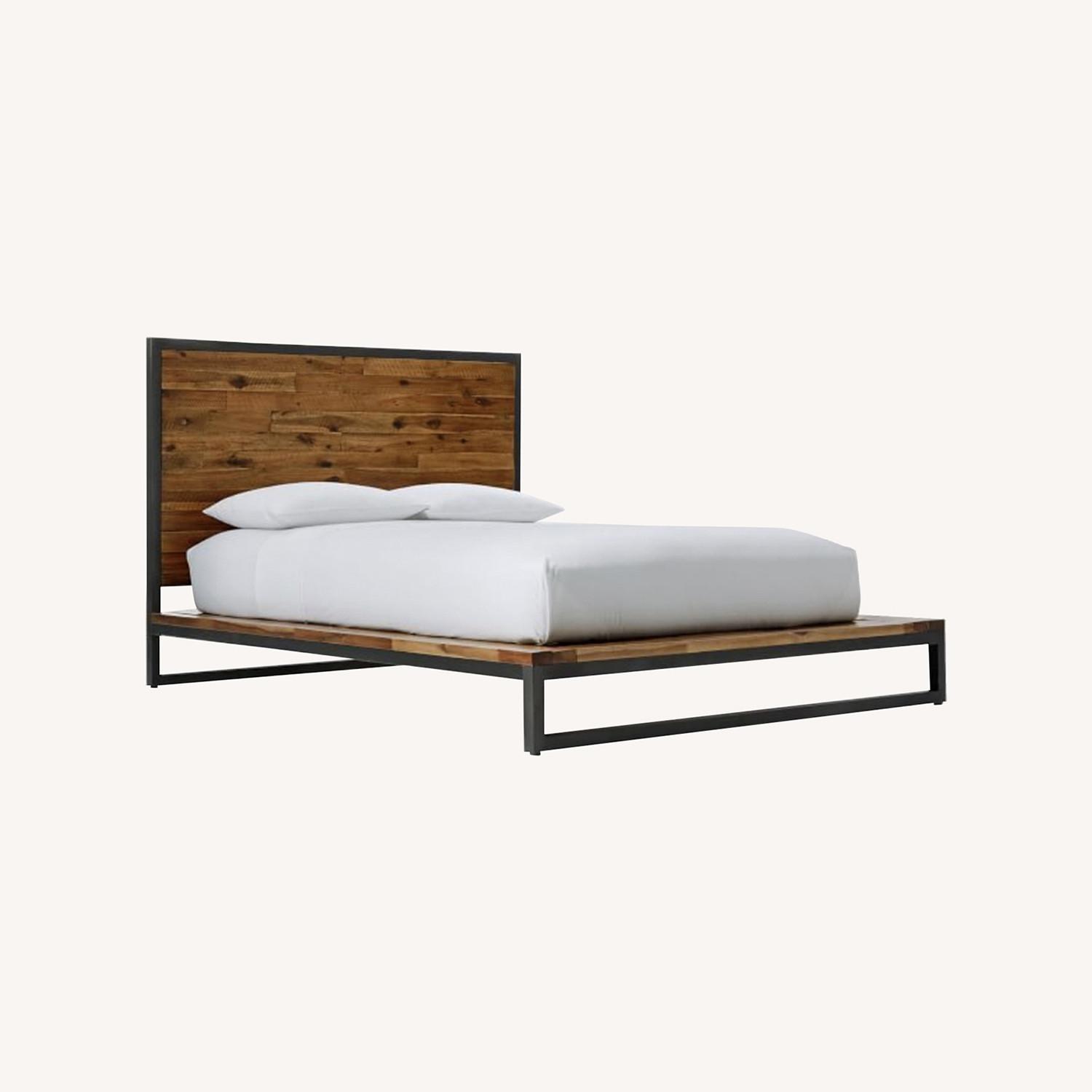West Elm Logan Bed King Natural - image-0