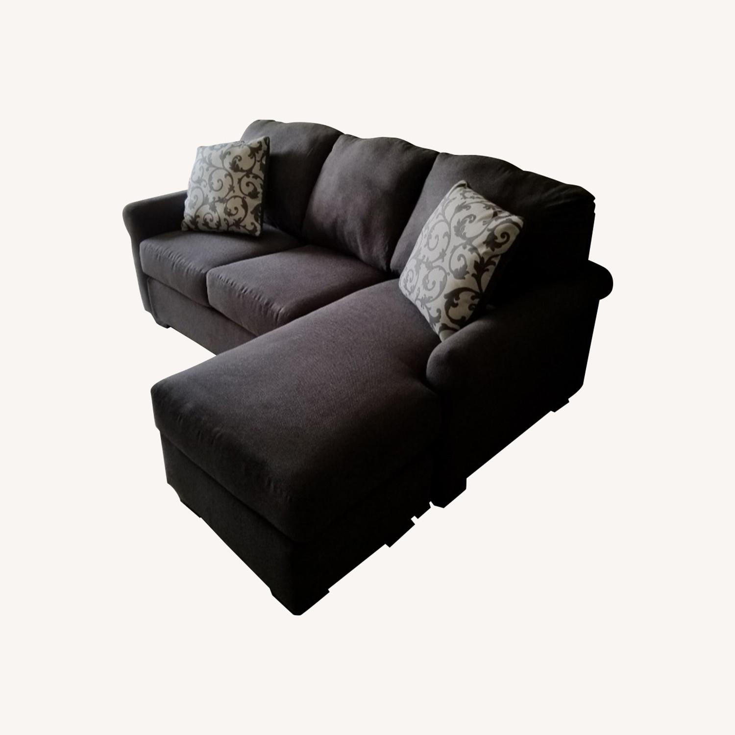 Gray 3 Seater Chaise Lounge - image-0