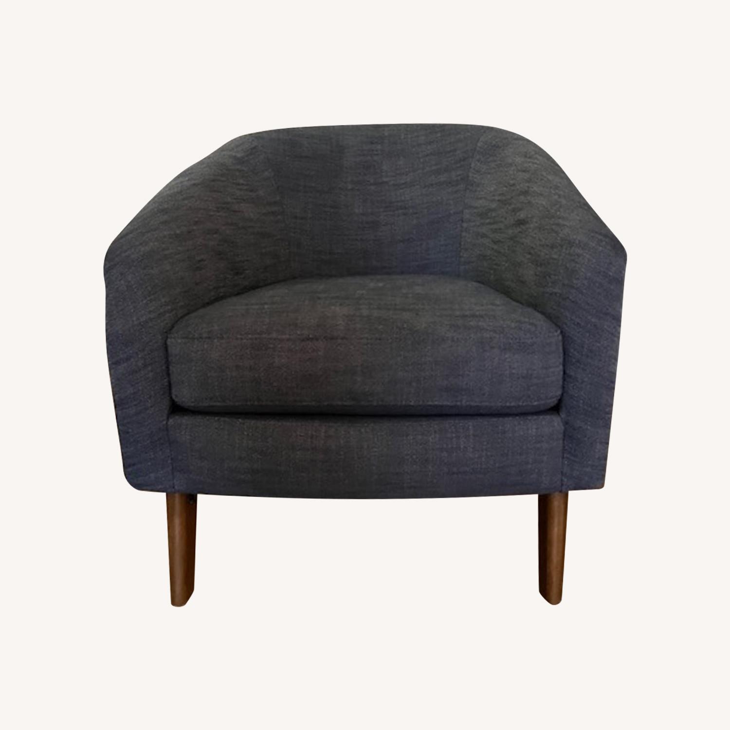 West Elm French Blue Jonah Chair - image-0