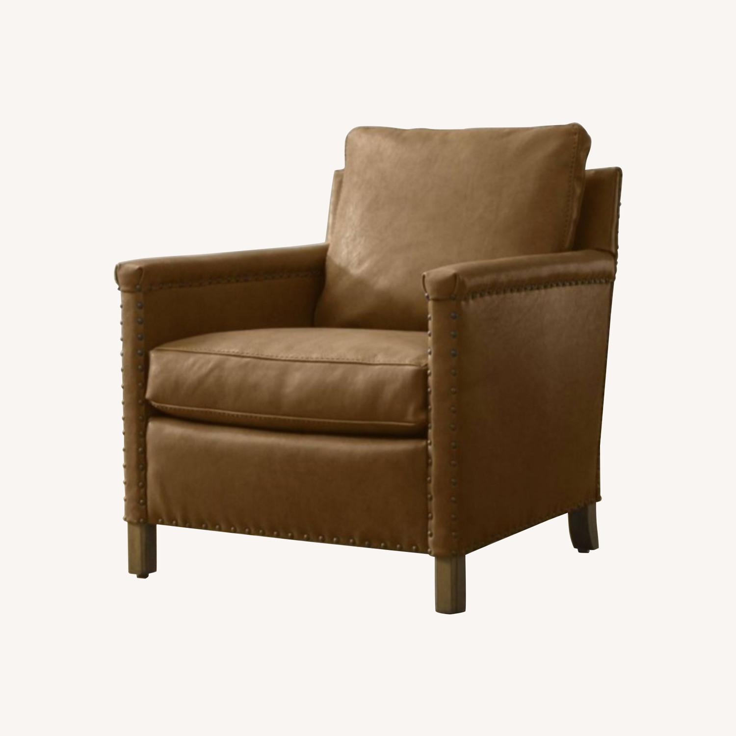 Crate & Barrel Trevor Leather Chair - image-12