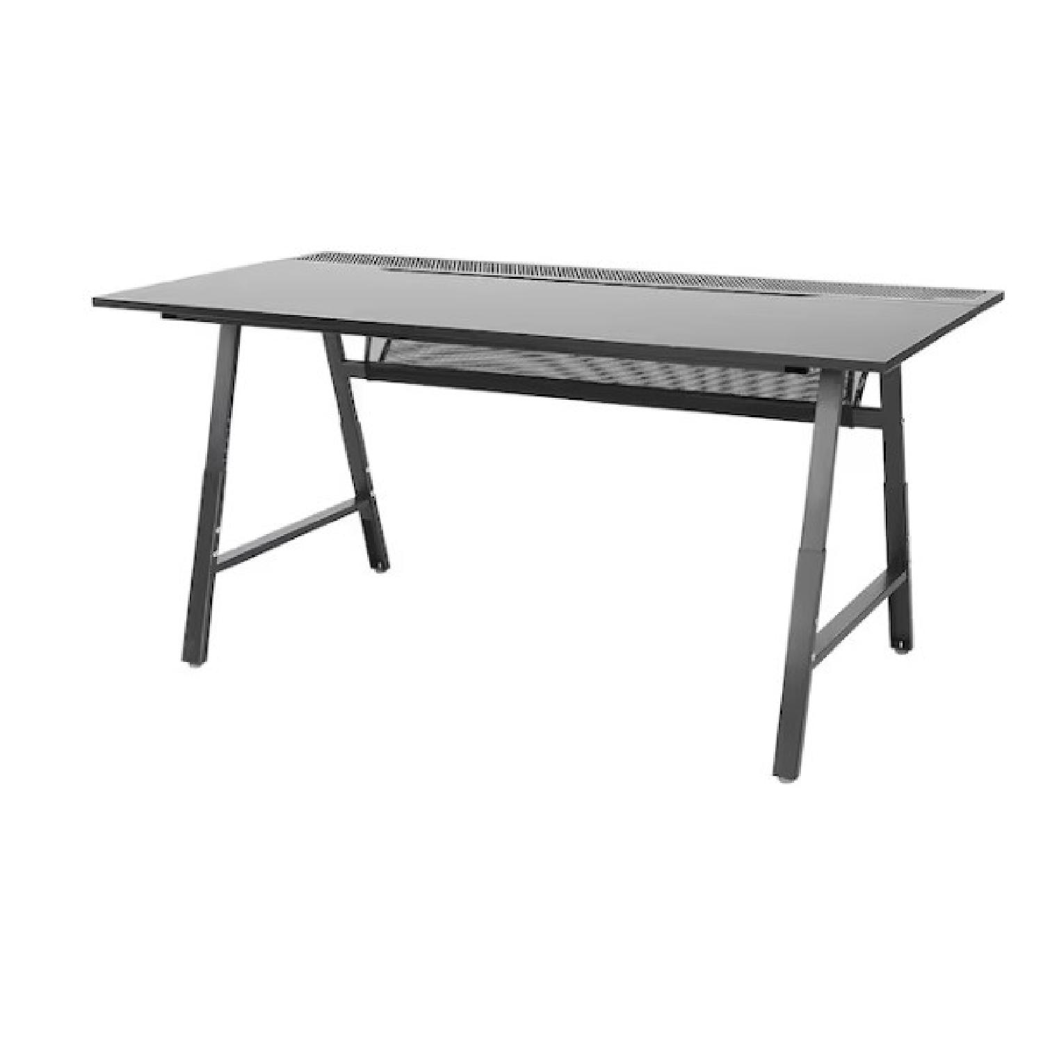 IKEA UTESPELARE Black Gaming Desk - image-8