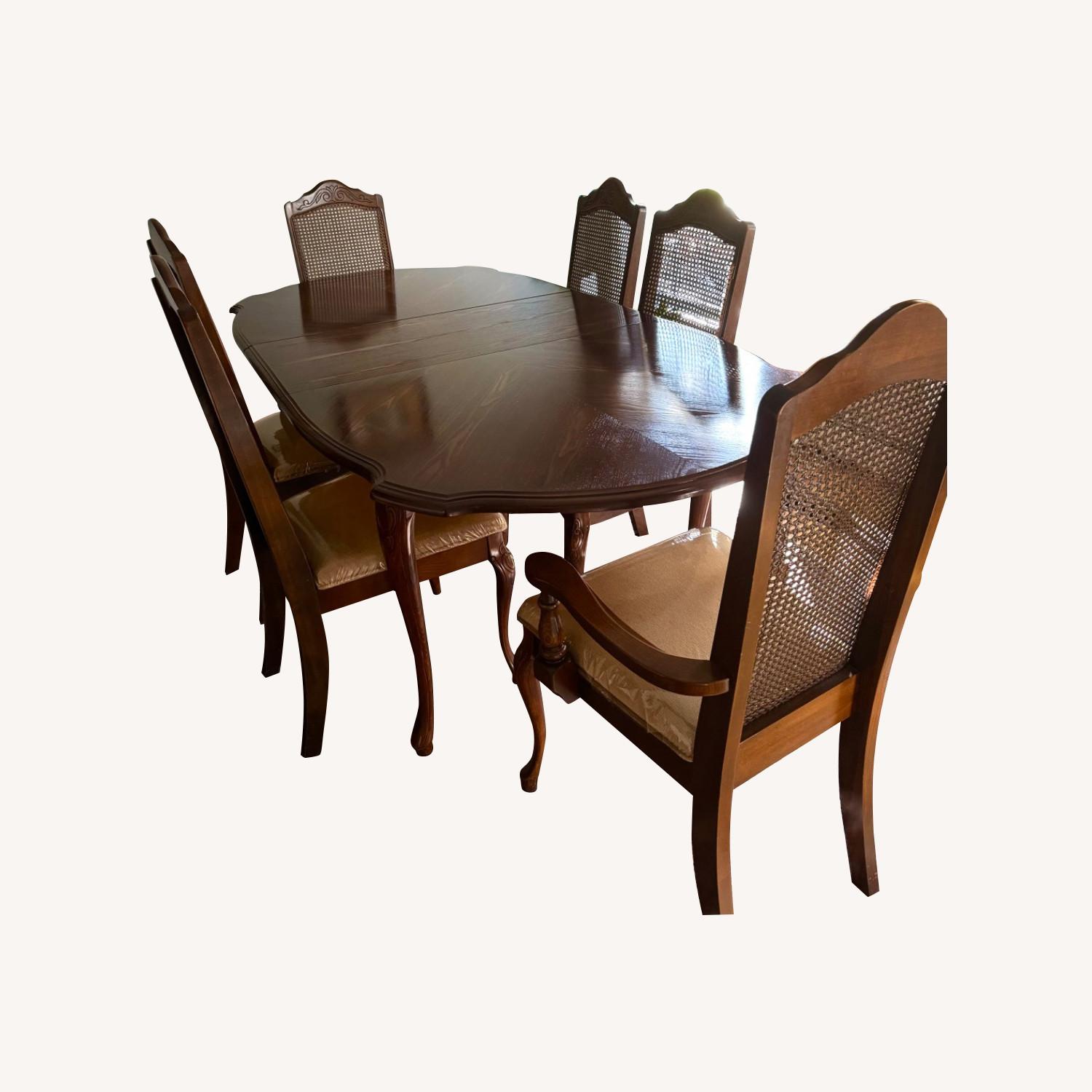 Ashley Traditional Wood Dining Room Table and 8 Chairs - image-0