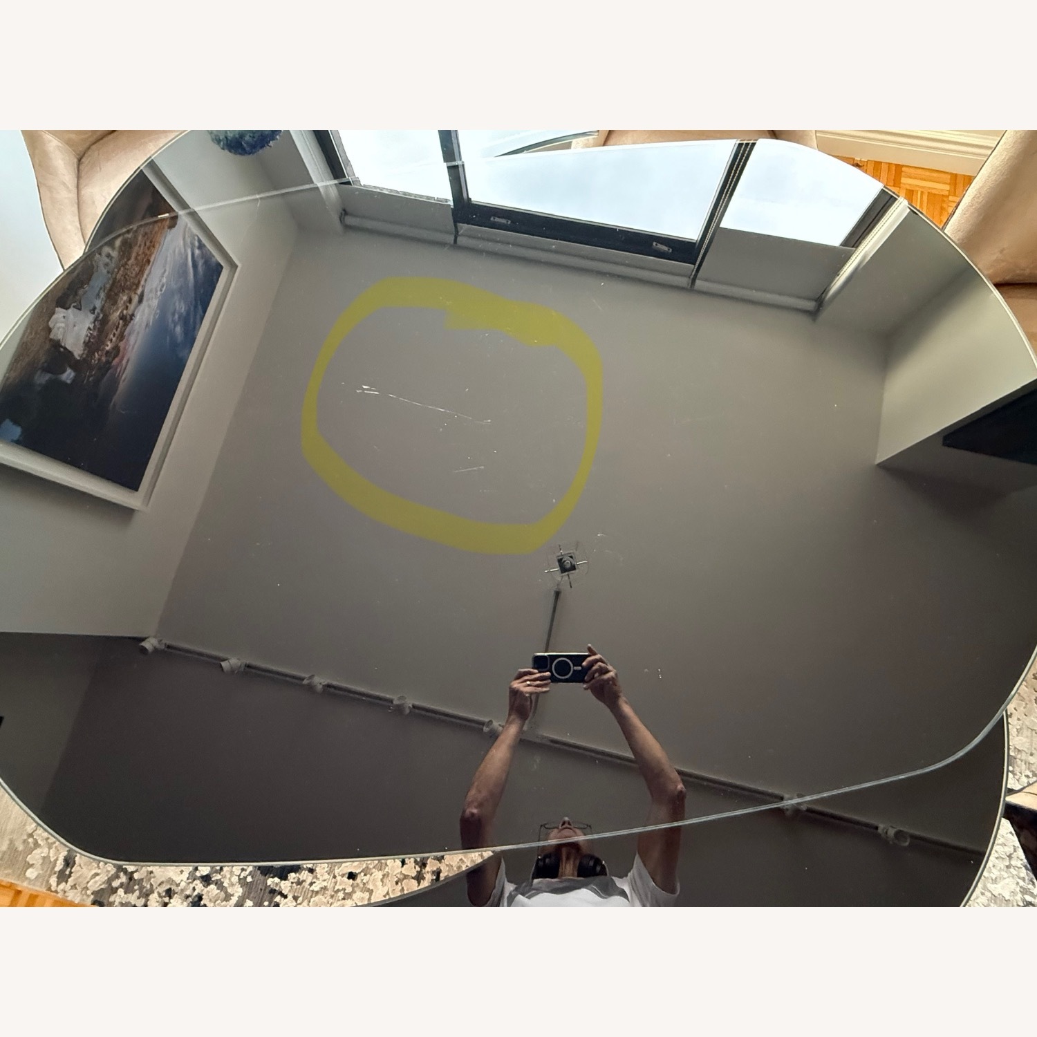 Calligaris Glass Table with Walnut Chrome Base  - image-8