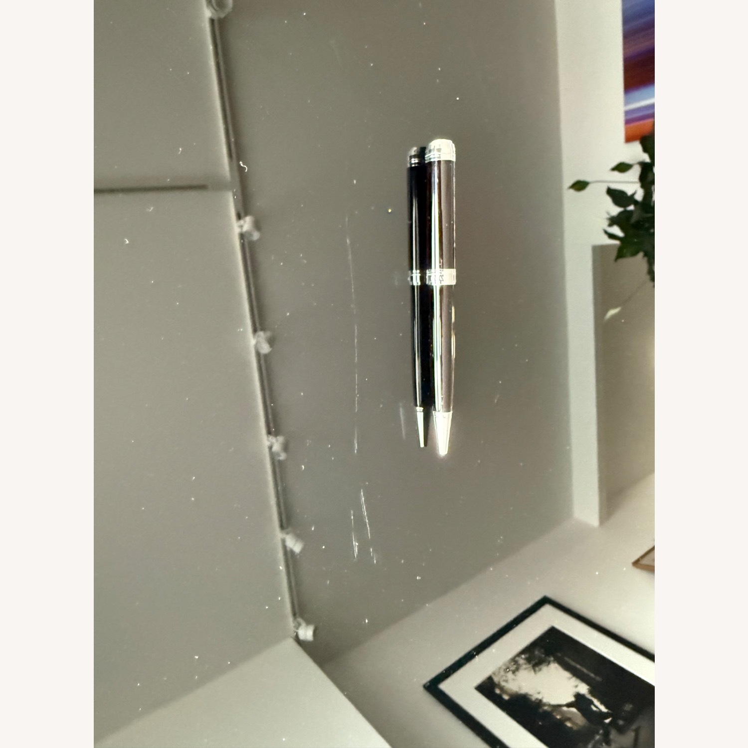 Calligaris Glass Table with Walnut Chrome Base  - image-7