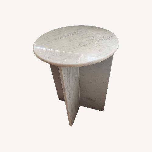 Used Solid Marble End Table for sale on AptDeco