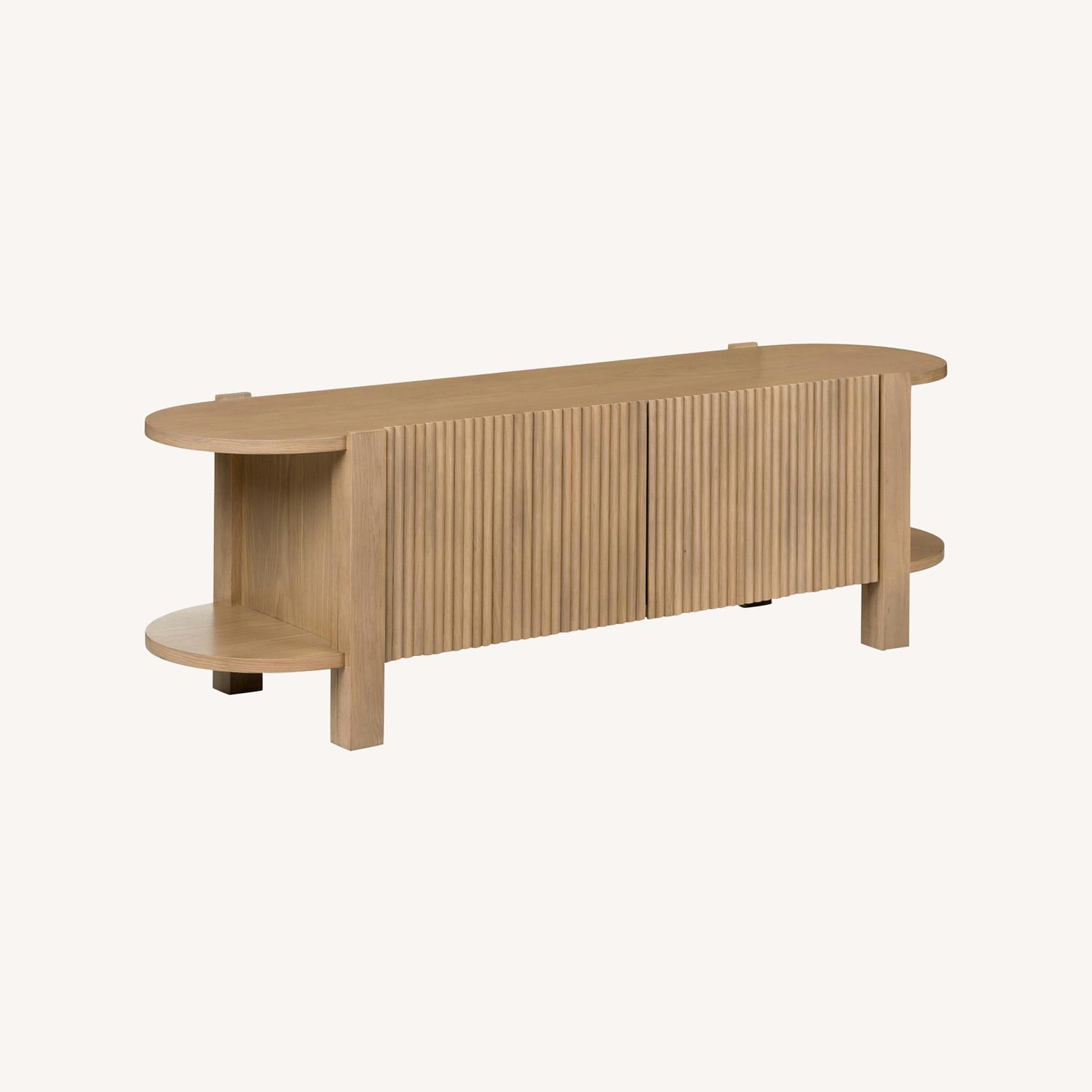 Article Fortra 62.5" Low Media Unit - White Oak - image-0