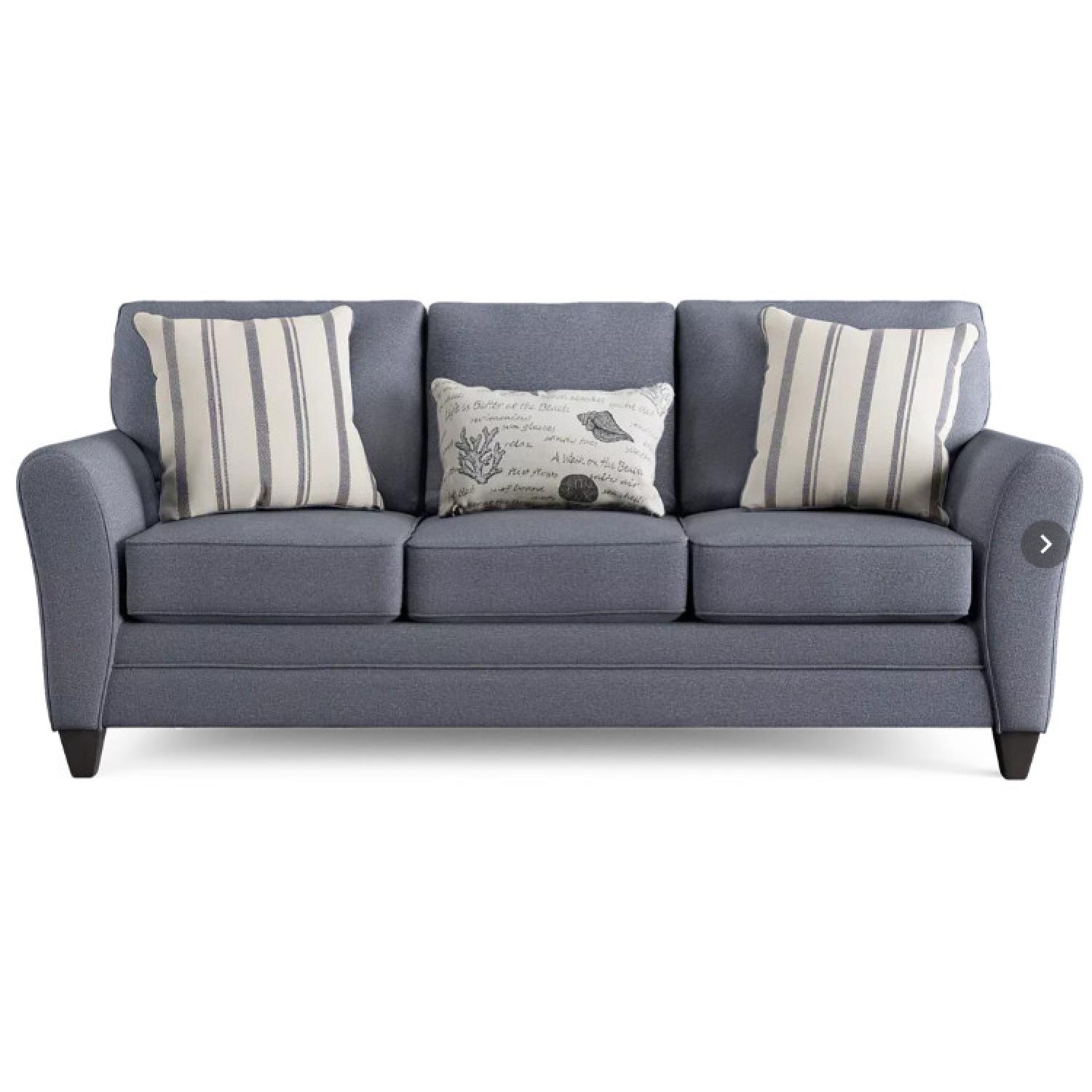 Rooms To Go Buford Light Blue-green Fabric Sofa - image-10