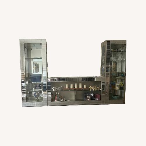 Used Art Van Mirrored Wall Unit for sale on AptDeco