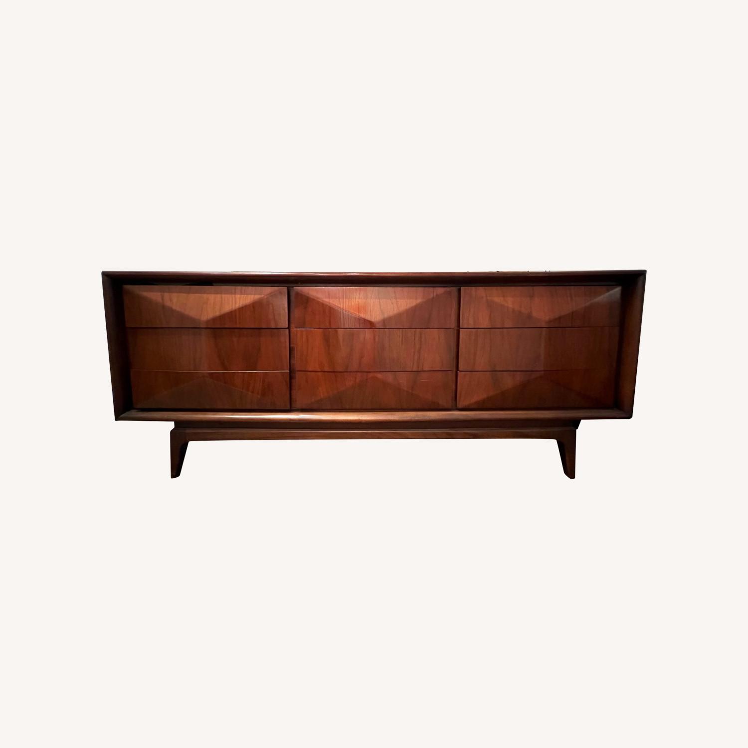 Mid-Century Modern Sideboard with Sculptural Front - image-0