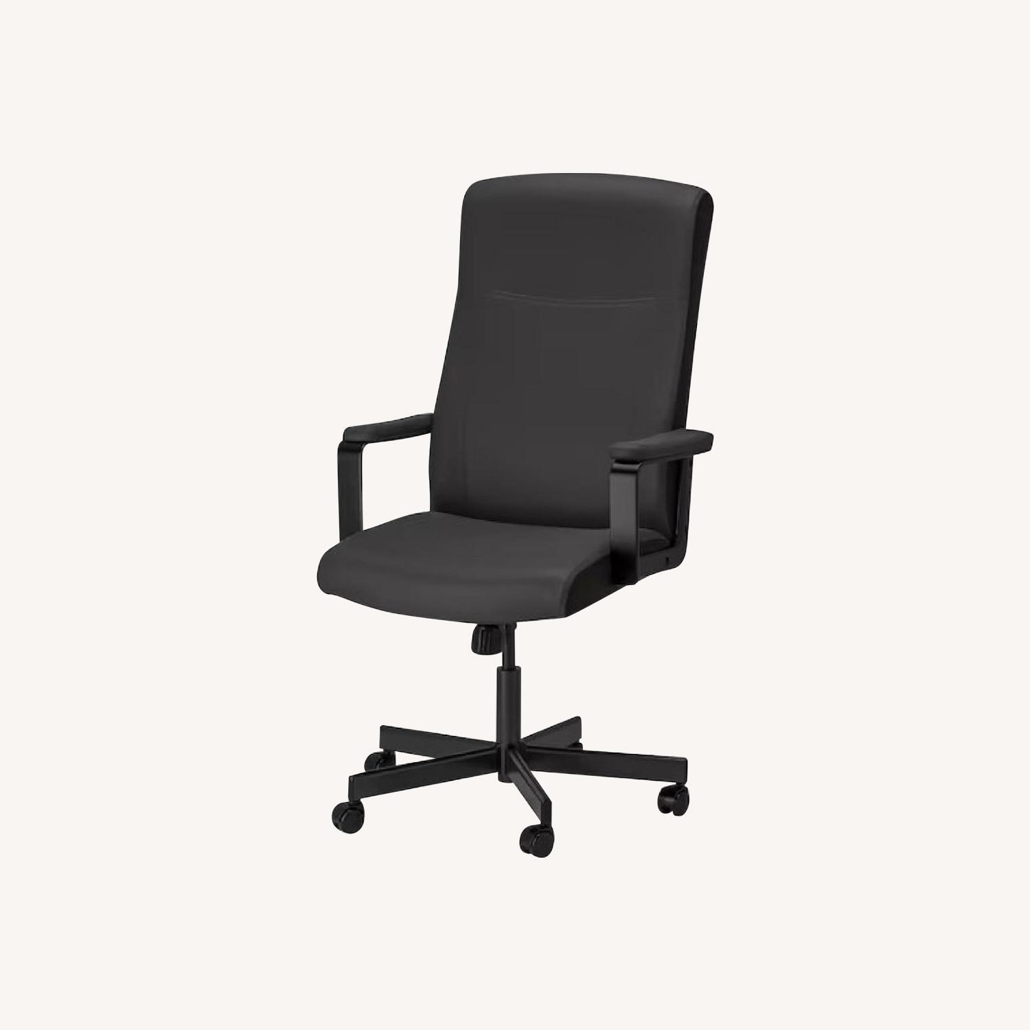 IKEA MILLBERGET Swivel Chair, Murum Dark Brown AptDeco