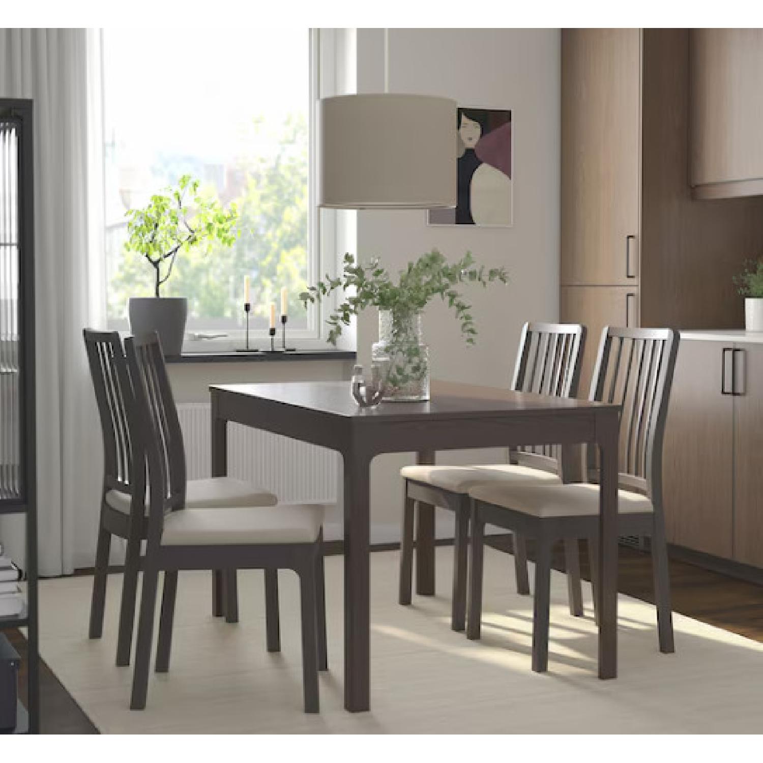 IKEA Ekedalen Dining Table (Extendable) With 4 Chairs - image-9