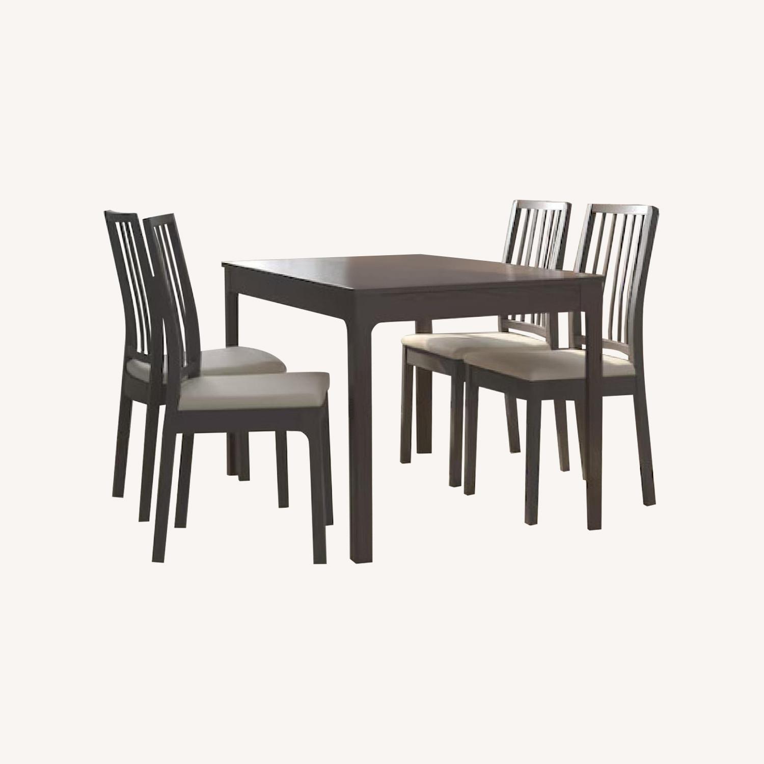 IKEA Ekedalen Dining Table (Extendable) With 4 Chairs - image-0