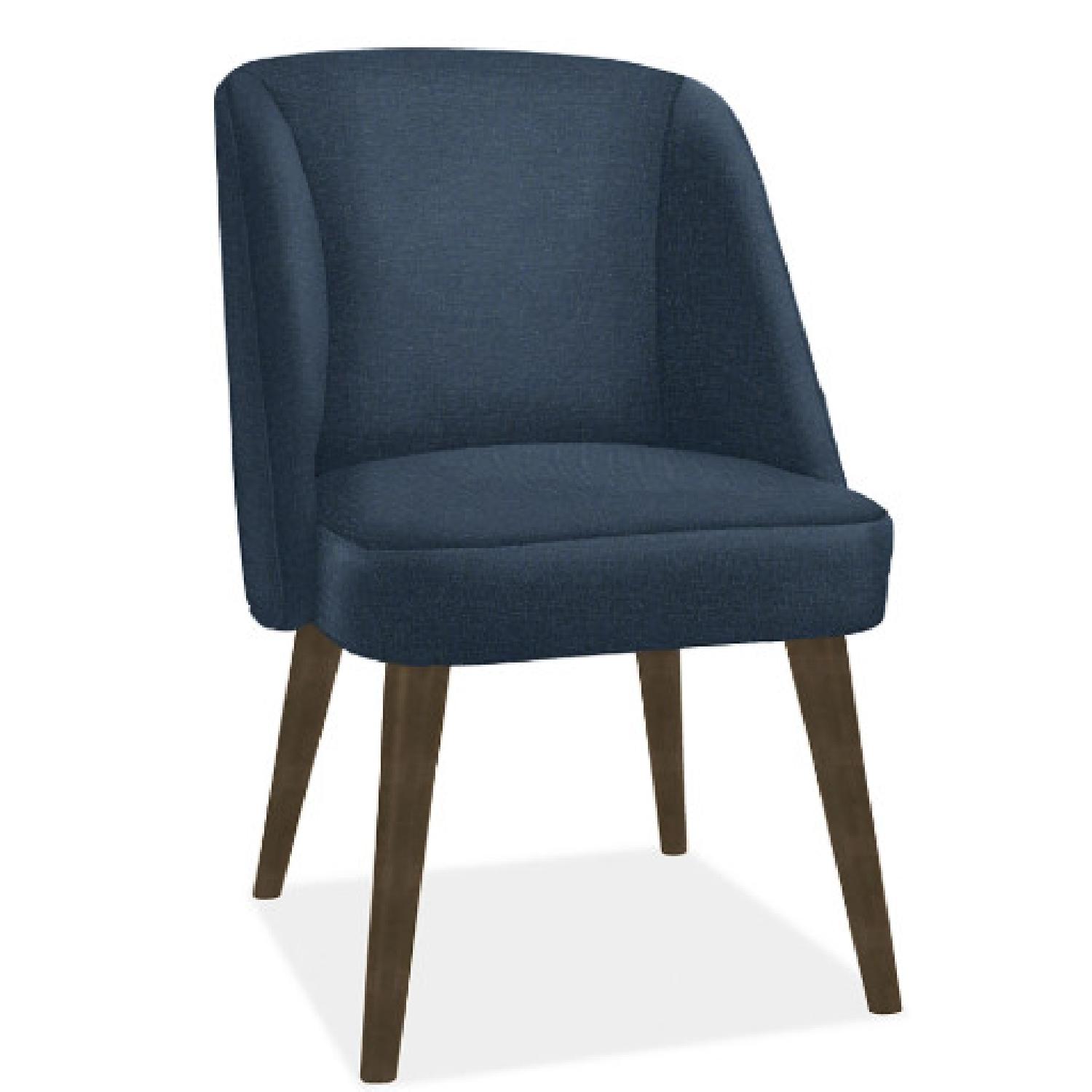 Room & Board Cora Chairs in Blue Velvet - image-5