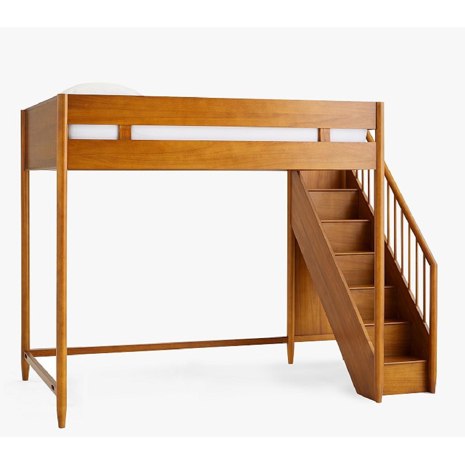 west elm x pbk Mid-Century Stair Loft Bed - image-5