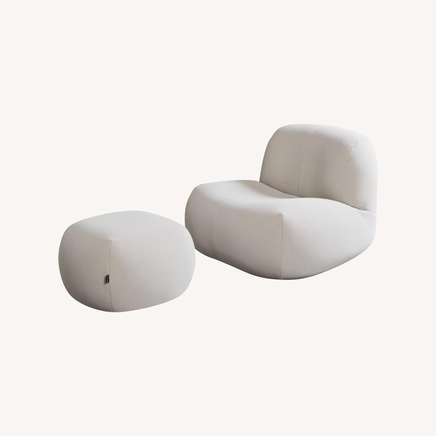 Ligne Roset Pukka Armchair and Ottoman - image-0