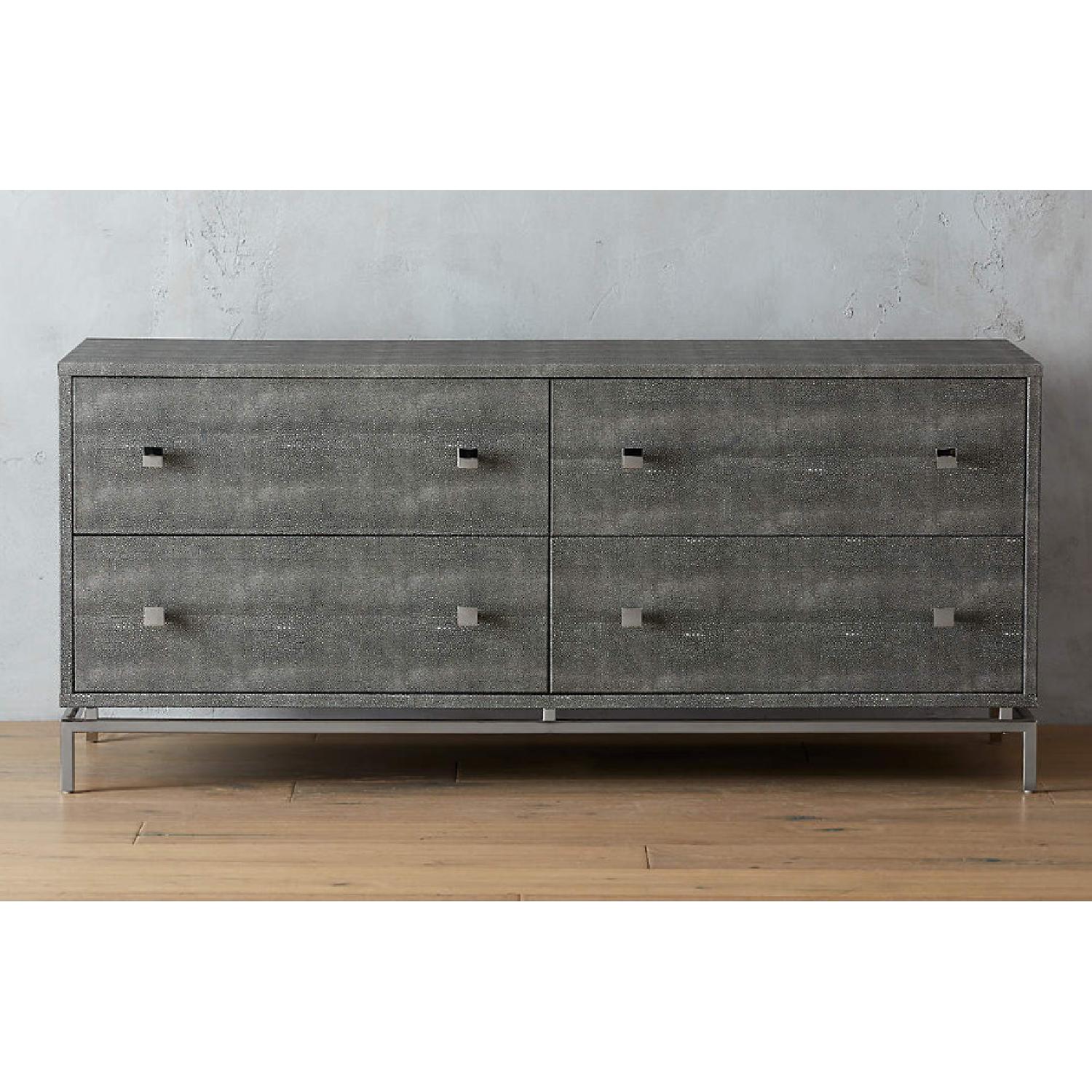 CB2 Shagreen Embossed Low Dresser - image-4