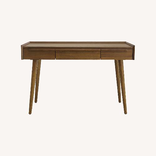 Used Crate & Barrel Tate 48 Inch Walnut Desk for sale on AptDeco