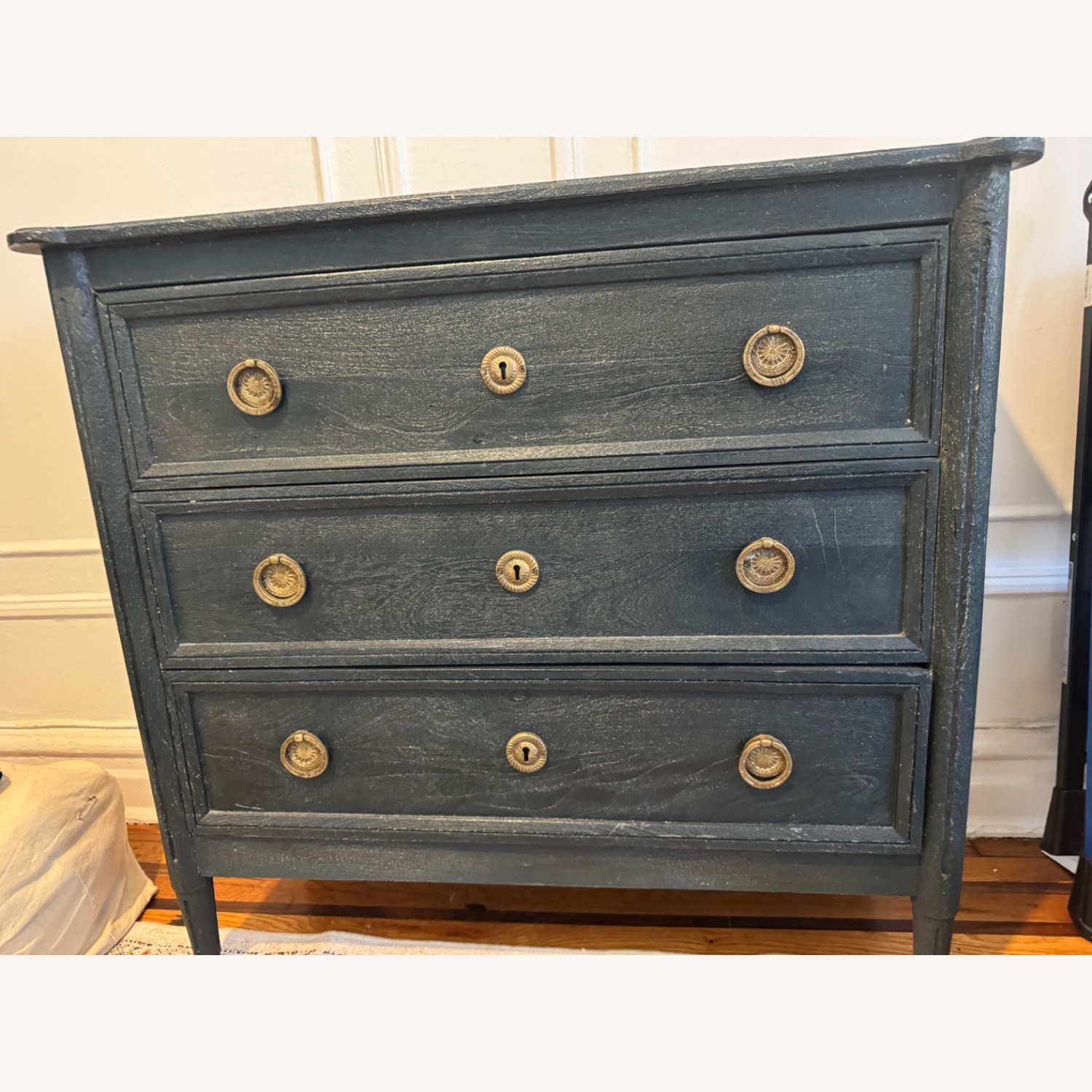 Anthropologie Washed Wood Three-Drawer Dresser - image-1