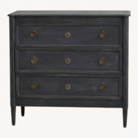 Anthropologie Washed Wood Three-Drawer Dresser