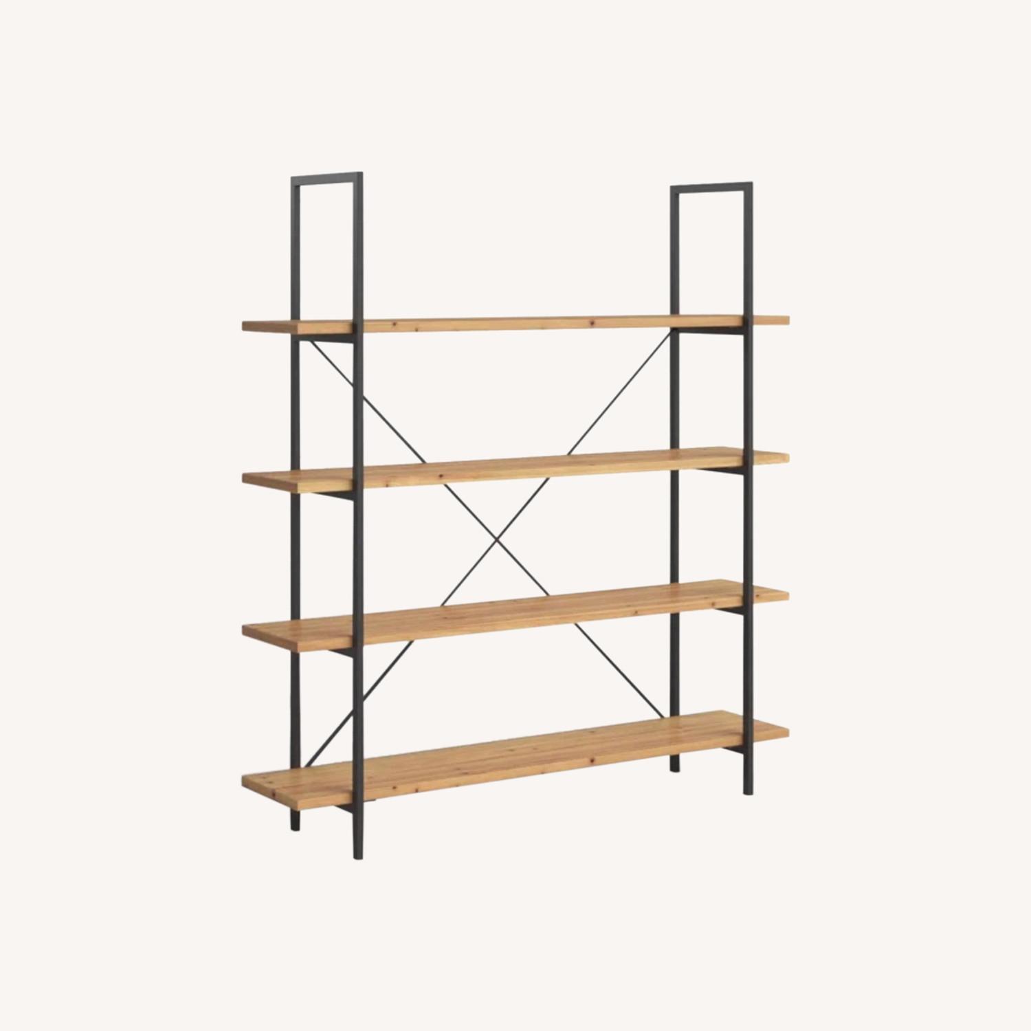 Minimal Modern Solid Wood Bookcase - image-0