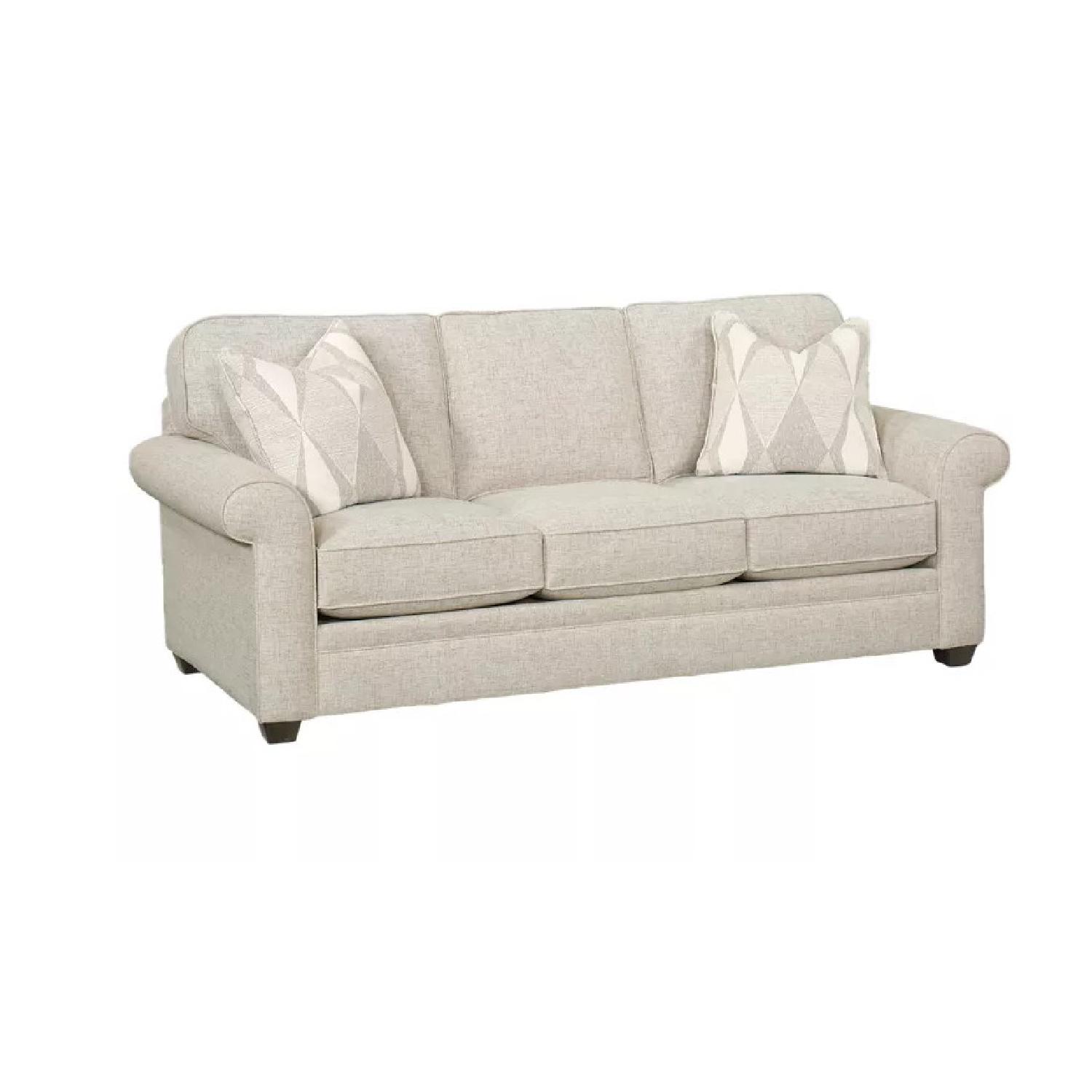 Havertys Sandy Beige 3 Seat Sofa - image-5