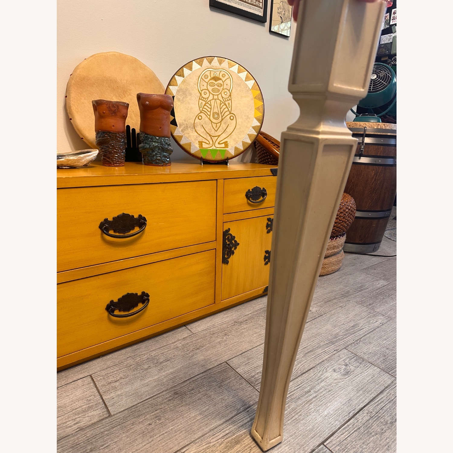 Adjustable Dinning Table (Solid Wood) - image-4