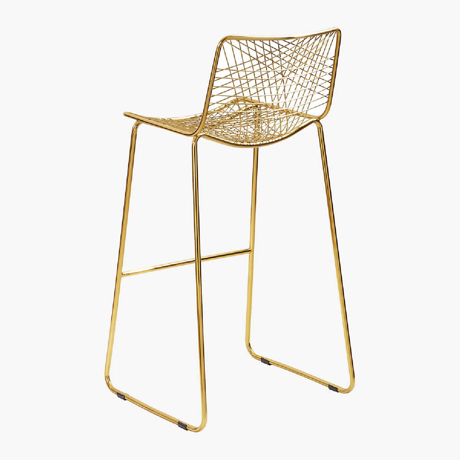 CB2 Alpha Brass Stools - image-5