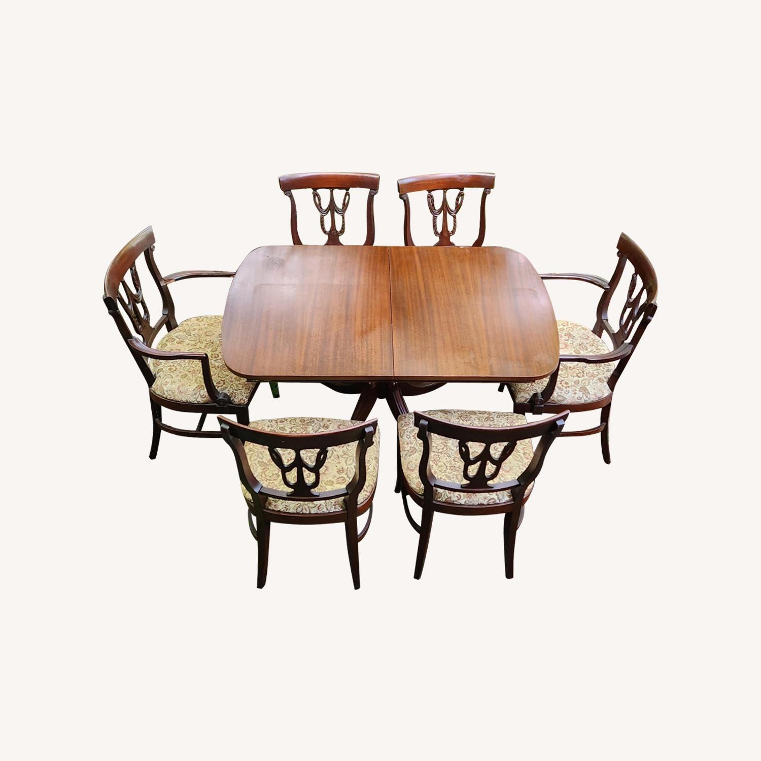 Vintage Dining Set Moreau Empire Directoire Rway - image-0