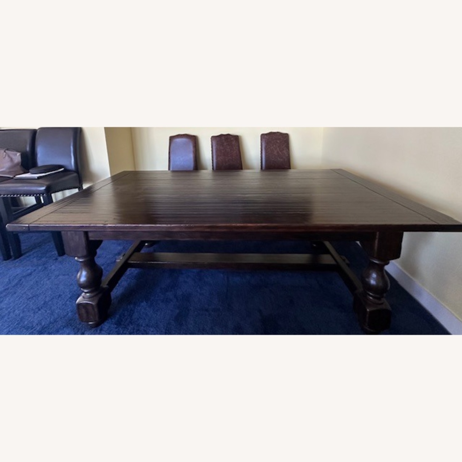 Solid Wood Rectangular Dining Table - image-1