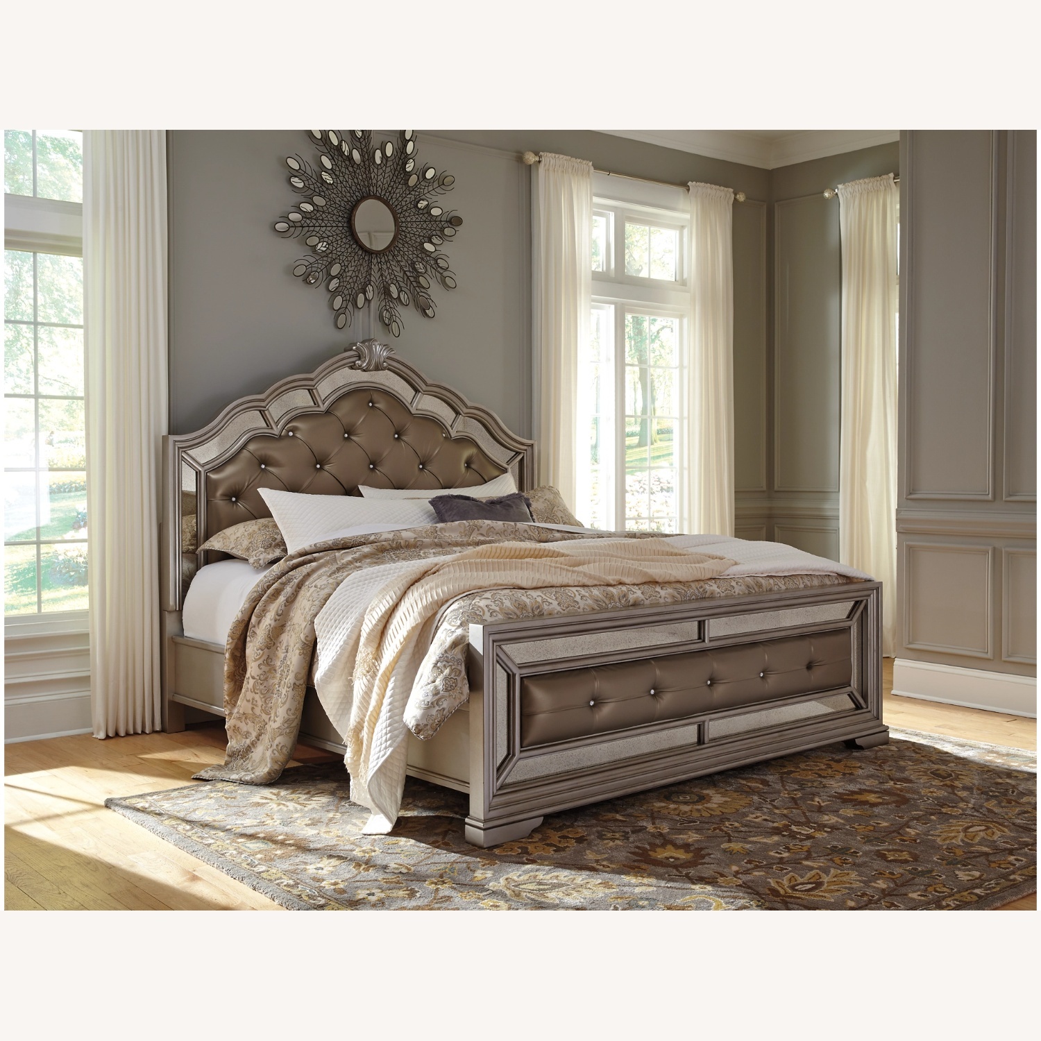 Silver Queen Bed - image-0