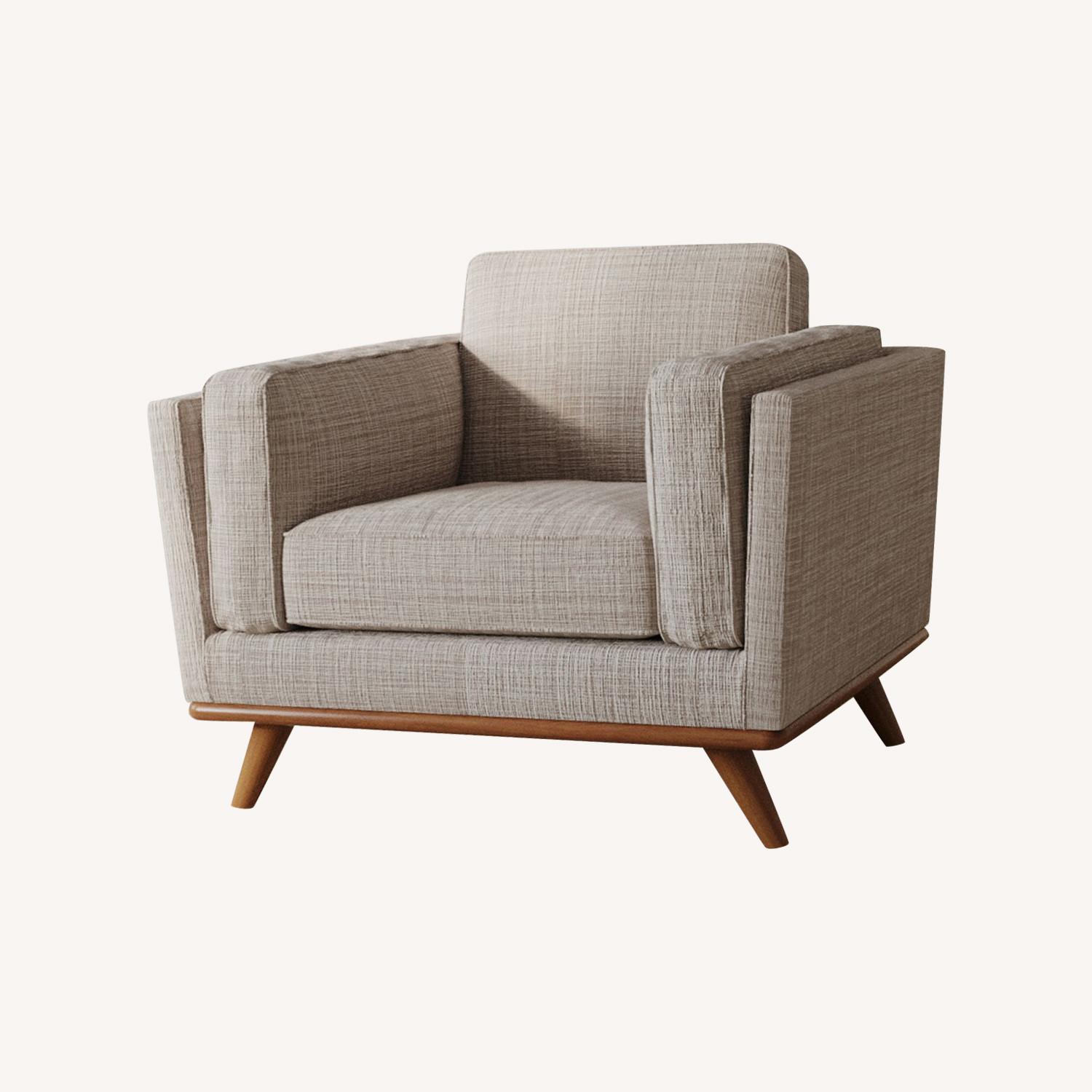 West Elm Gray Zander Chair - image-0