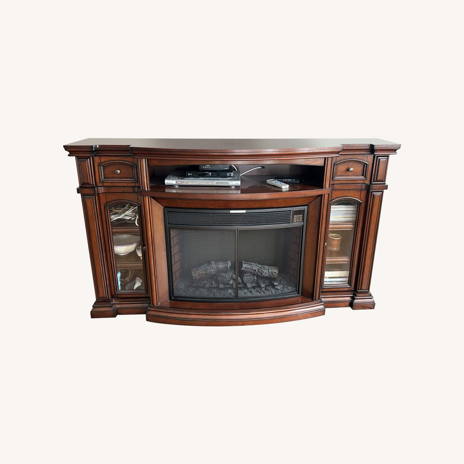 Costco Electric Fireplace Plus TV Stand - image-0
