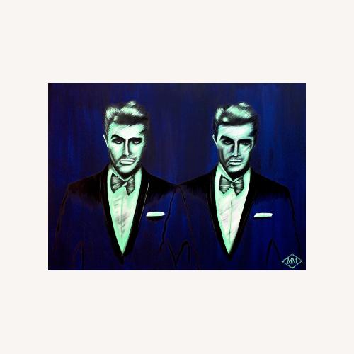 Used Oil Painting of Men in Suits for sale on AptDeco