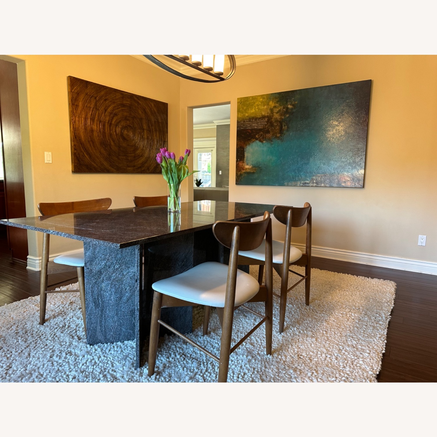 Grey Granite Dining Room Table - image-13