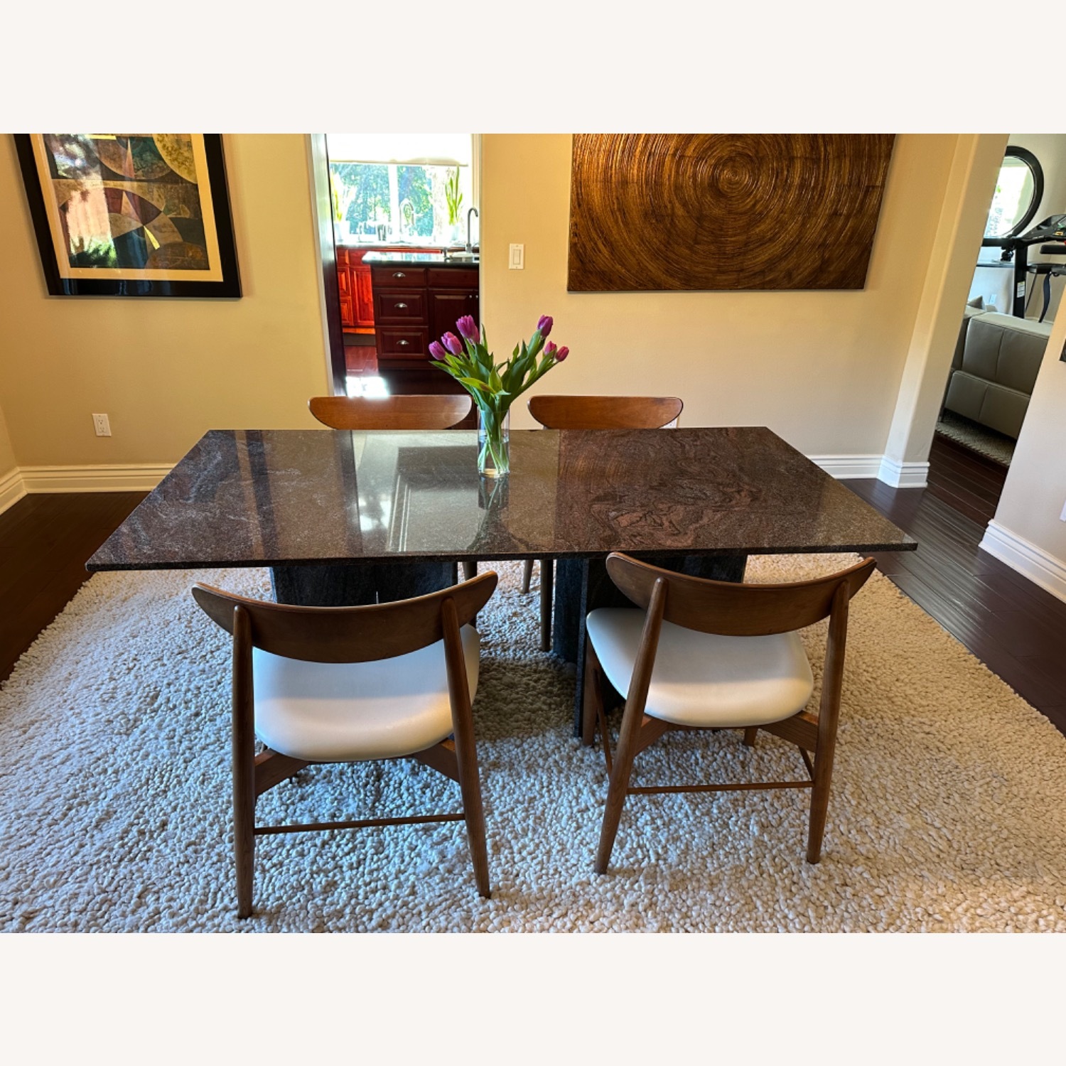 Grey Granite Dining Room Table - image-14