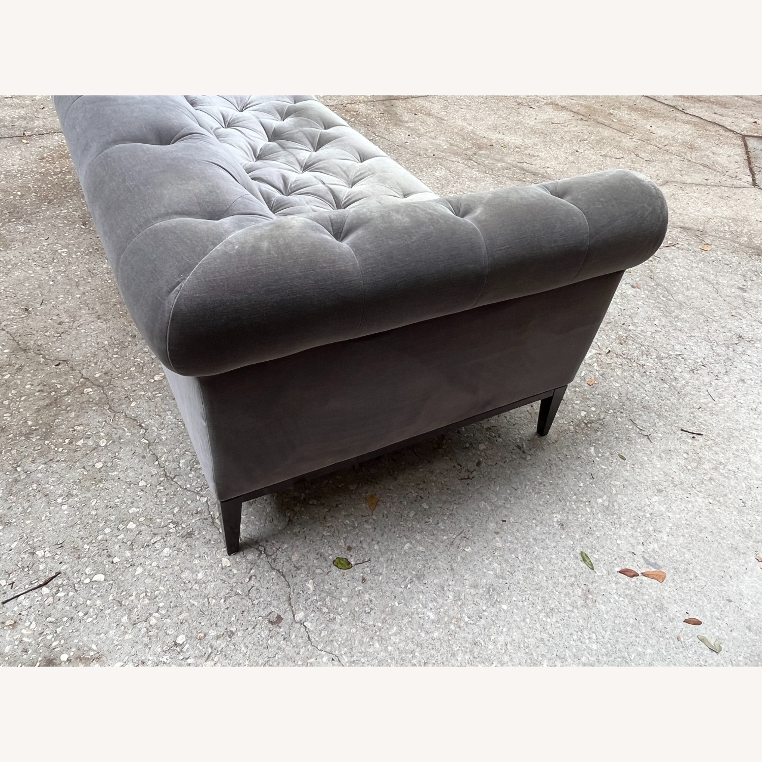 Restoration Hardware Italia Sofa Metal Bronze Base - image-5