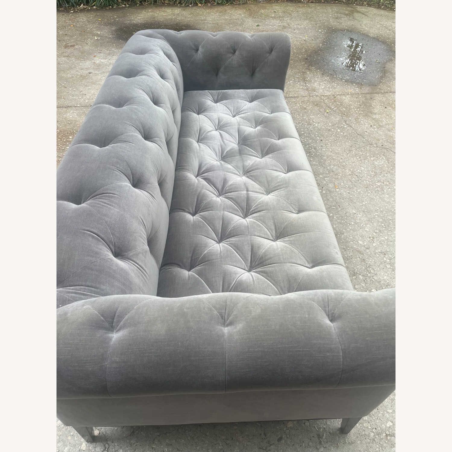 Restoration Hardware Italia Sofa Metal Bronze Base - image-6