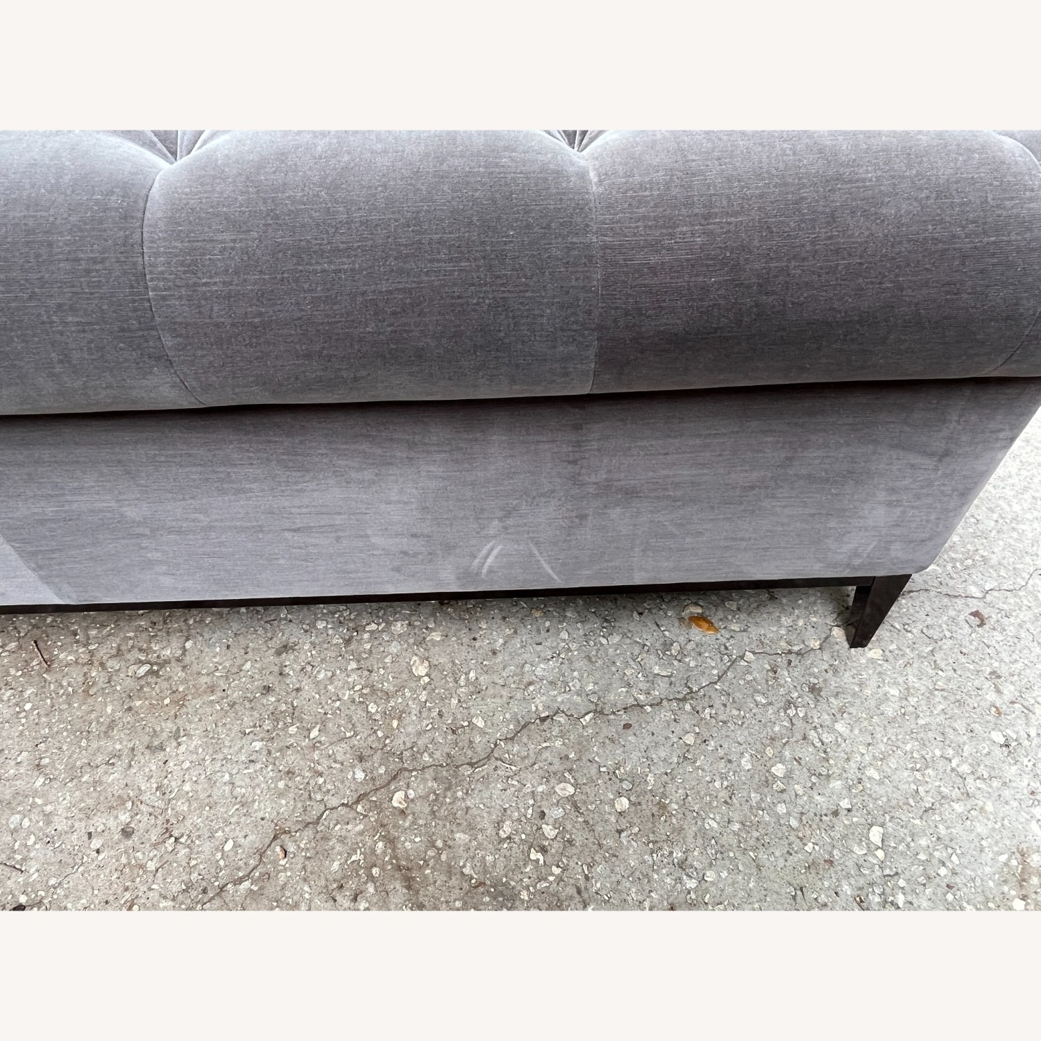 Restoration Hardware Italia Sofa Metal Bronze Base - image-4