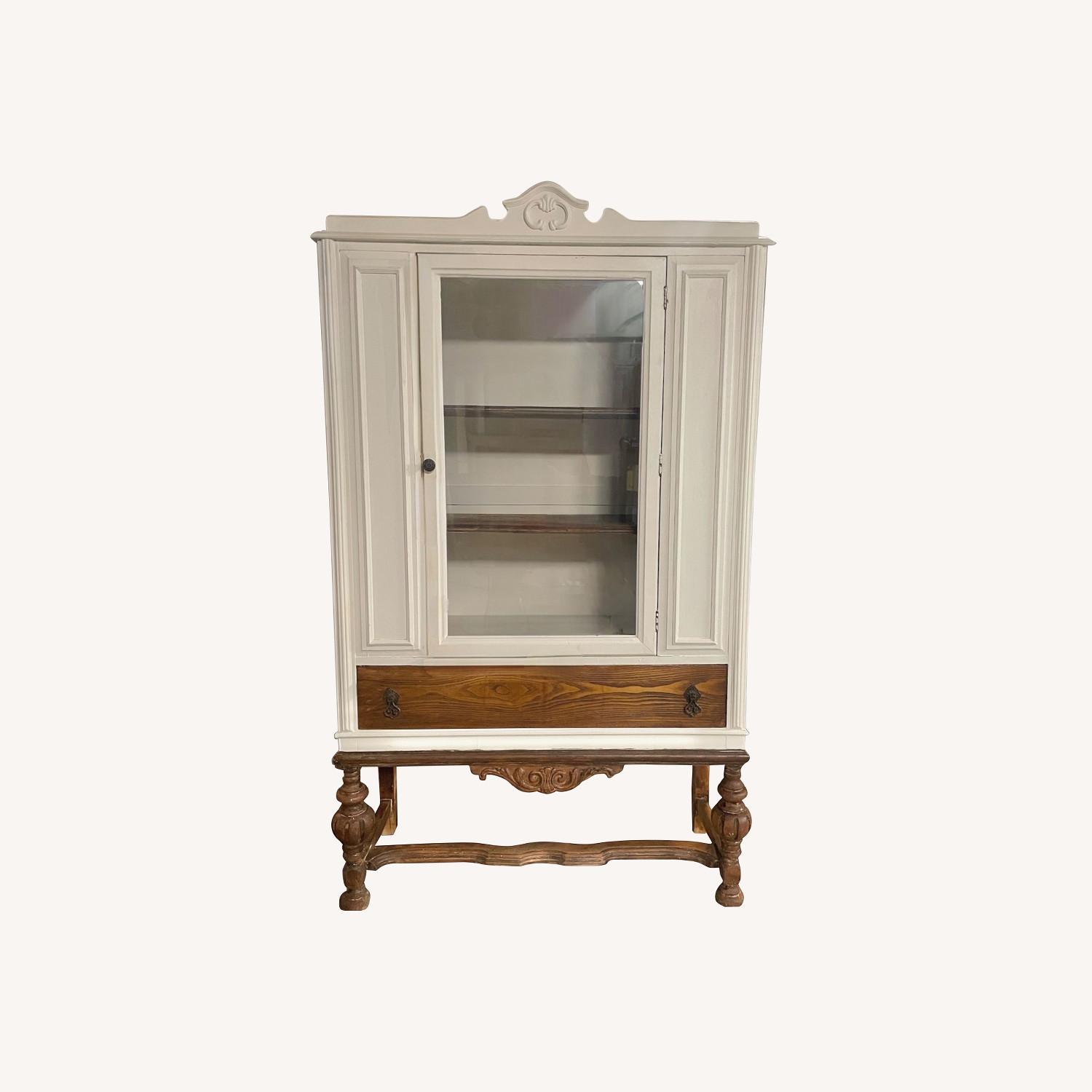 Vintage 1930s Jacobean Hutch  - image-0