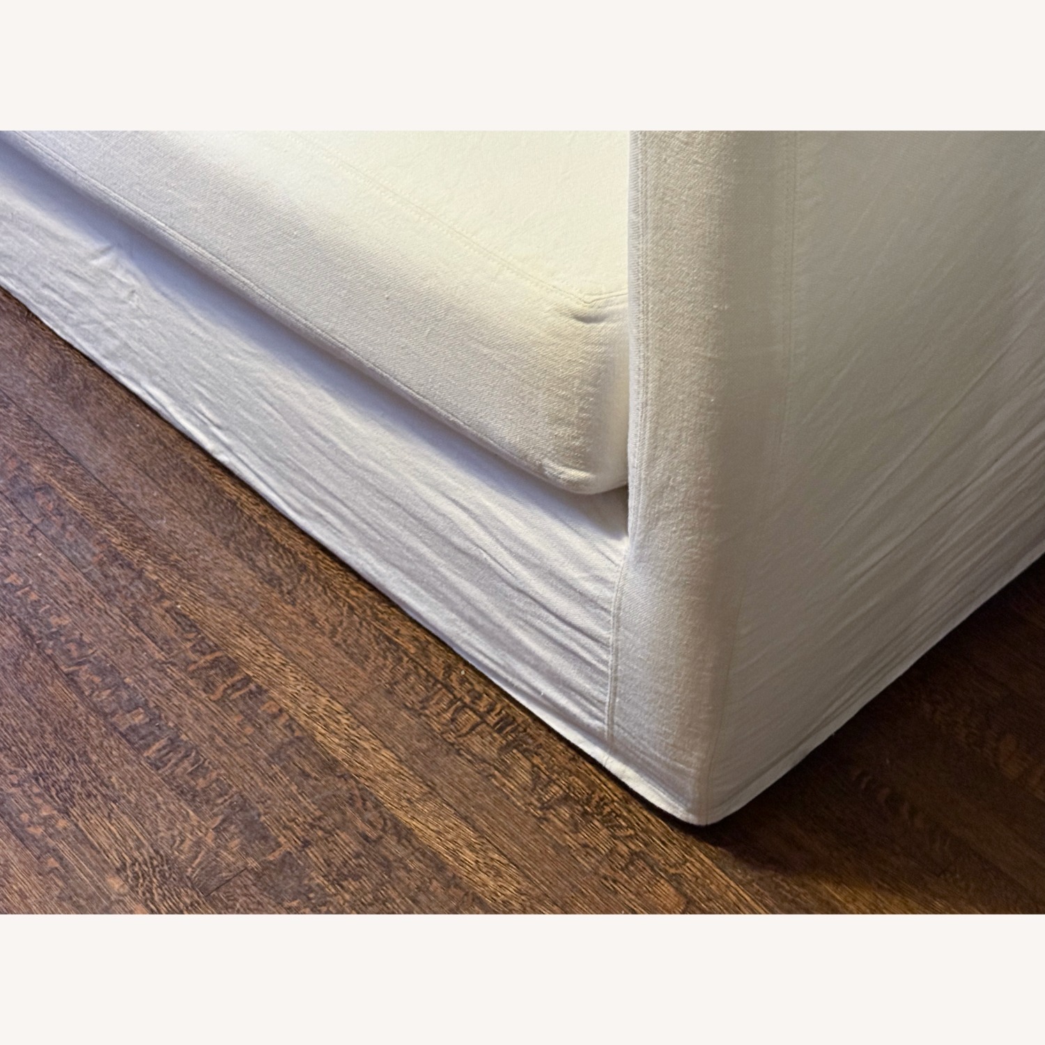 White Cotton Montauk Sofa by Home Nature NY - image-3