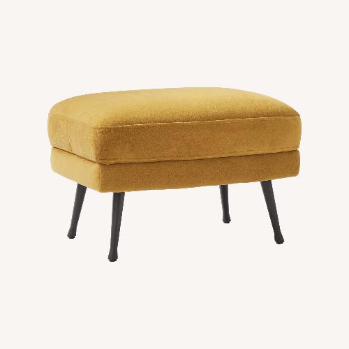 Used West Elm Lucia Ottoman - Metal Legs for sale on AptDeco