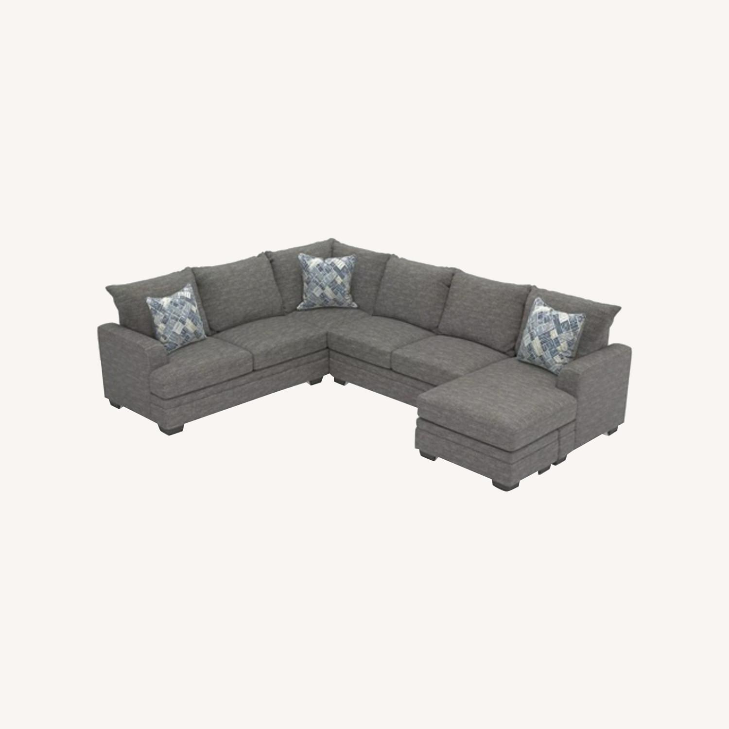 Allan Copley Large Gray Couch - image-0