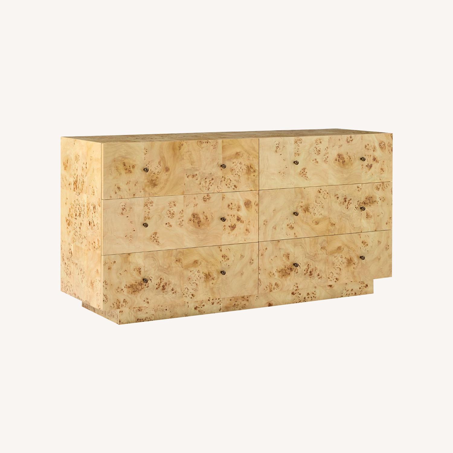 West Elm Burl 6-Drawer Dresser (60") - image-0