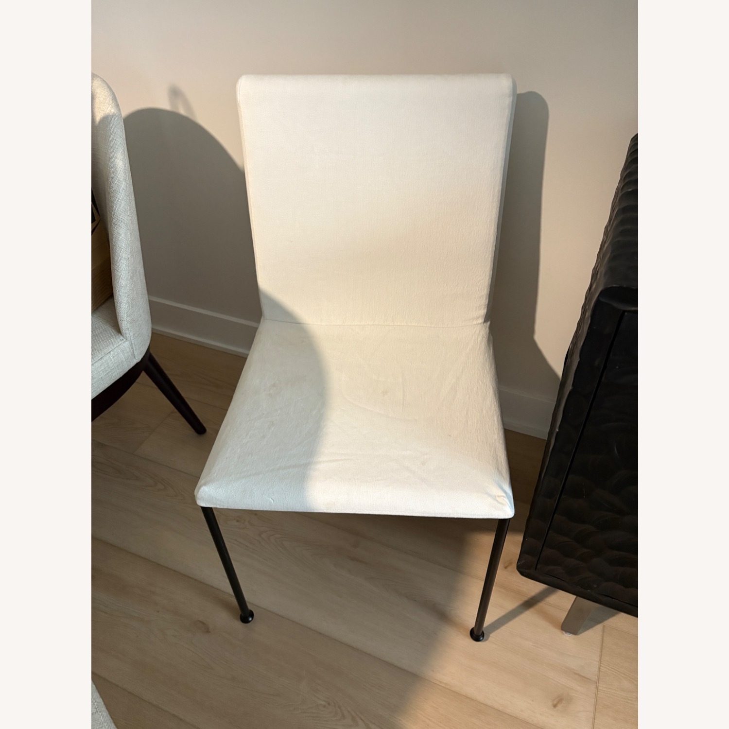 CB2 Ivory Drop Dining Chairs Set of 2 - image-6
